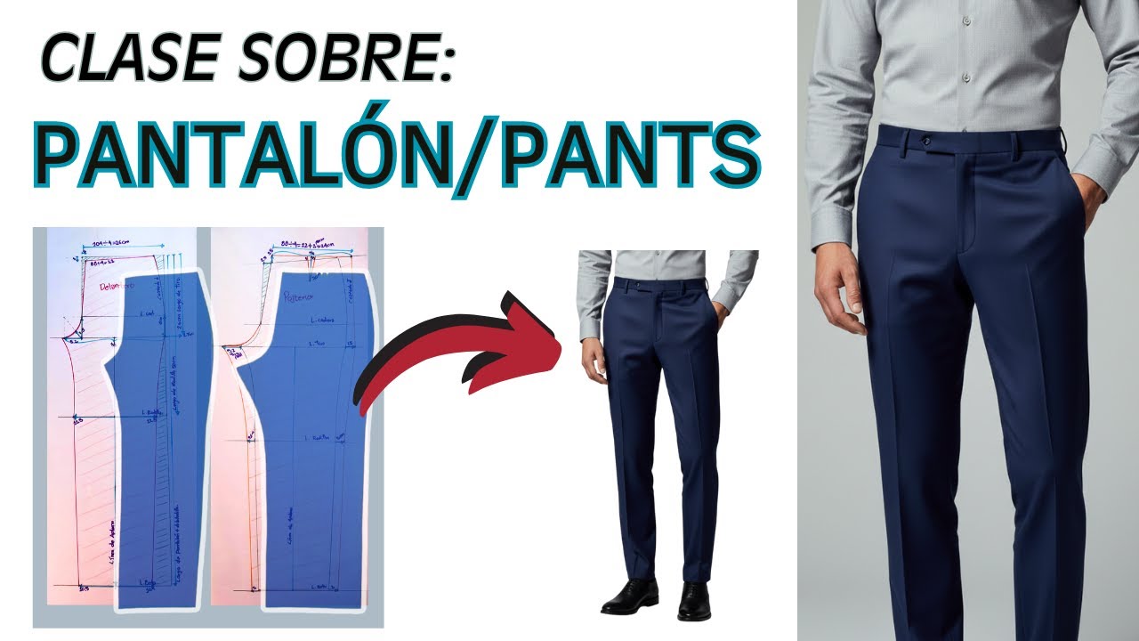 🔴¿Cómo hacer el trazo o básico de PANTALÓN PARA HOMBRE❓ 👉(Patrón➕tabla de medidas) ✅
