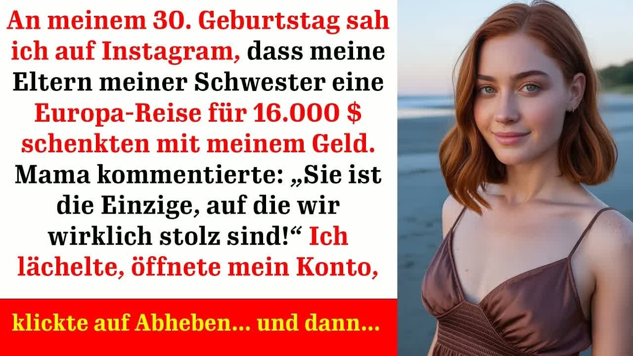 Sie nahmen mein Geld für den Traumtrip meiner Schwester doch was ich dann tat, schockierte alle…