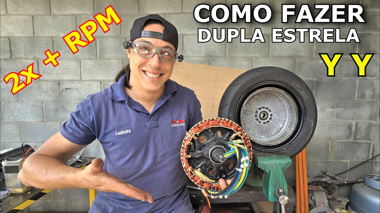 COMO FAZER DUPLA ESTRELA EM MOTOR DE VEÍCULO ELÉTRICO