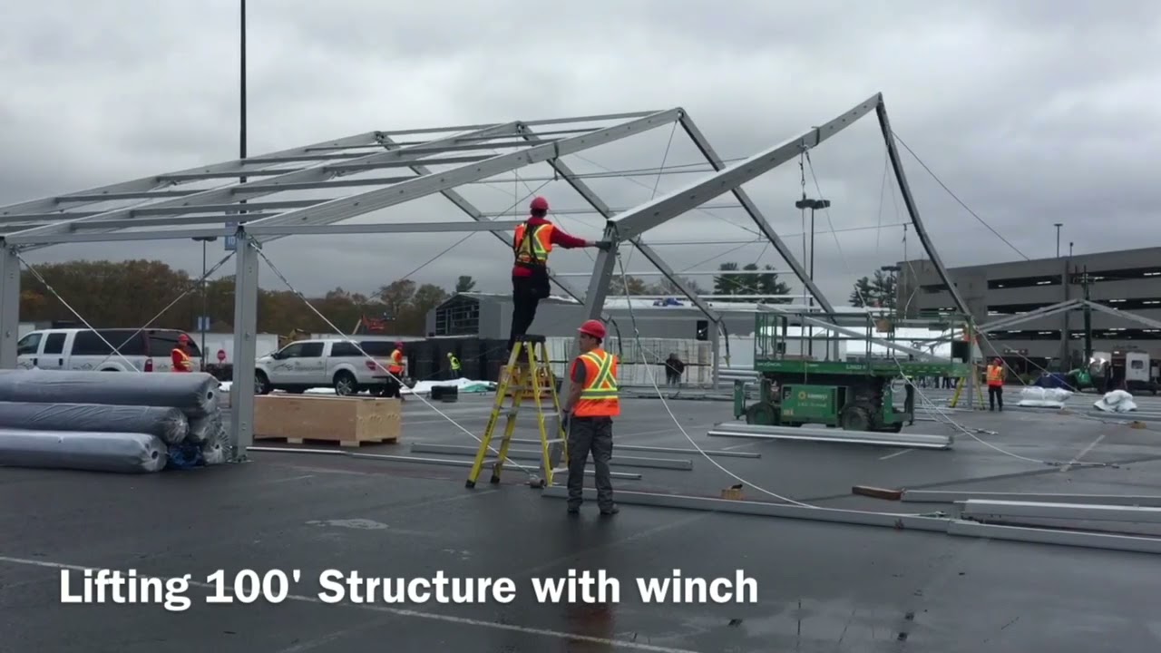 Commercial Structure Tent Installation