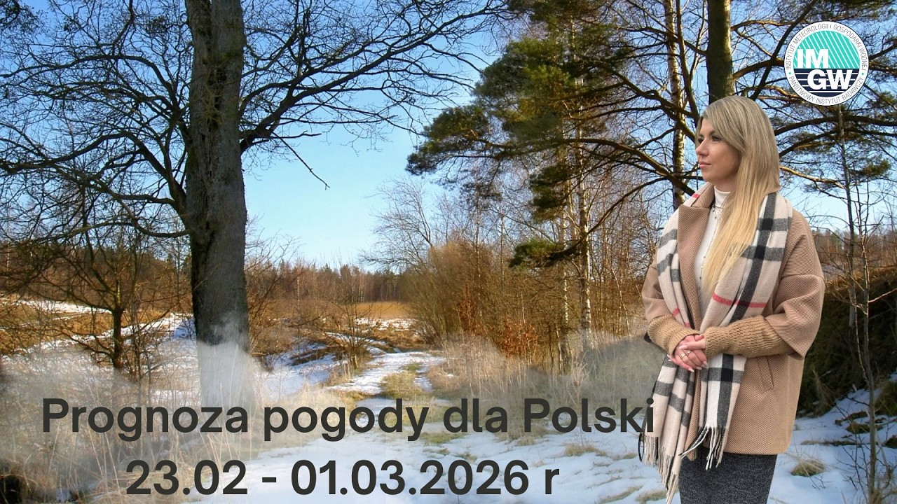 🌦️ Przed nami bardzo dynamiczny tydzień w pogodzie! Prognoza pogody dla Polski  23.02 - 01.03.2026 r
