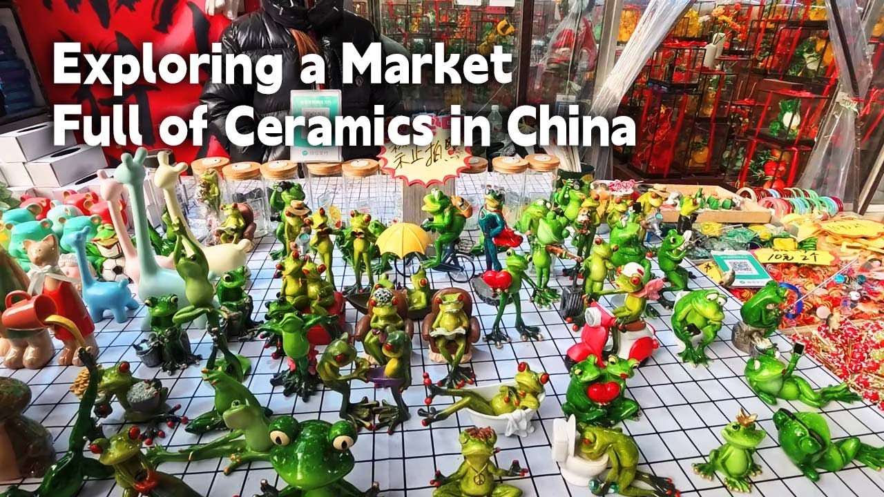 A Market Full of Ceramics | Walking Tour in China | [4/333] [Zibo]
