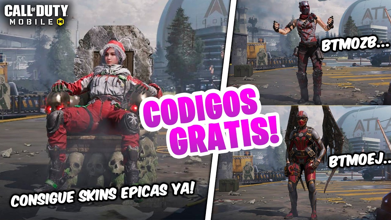 CODIGOS GRATIS!! 3 SKINS GRATIS CONSIGUELAS SUPER FACIL! COD MOBILE | Dimitry