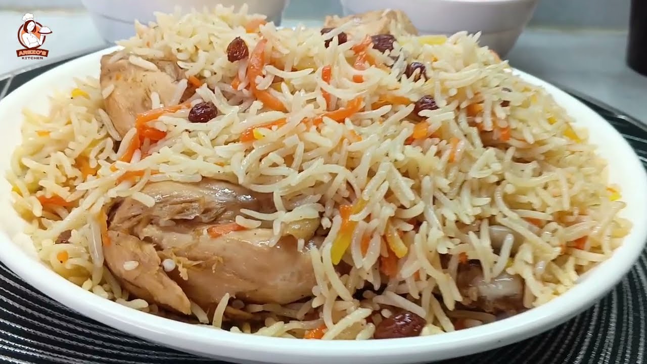 Delicious Qabuli Palaw with Chicken | قابلی خوشمزه از گوشت مرغ