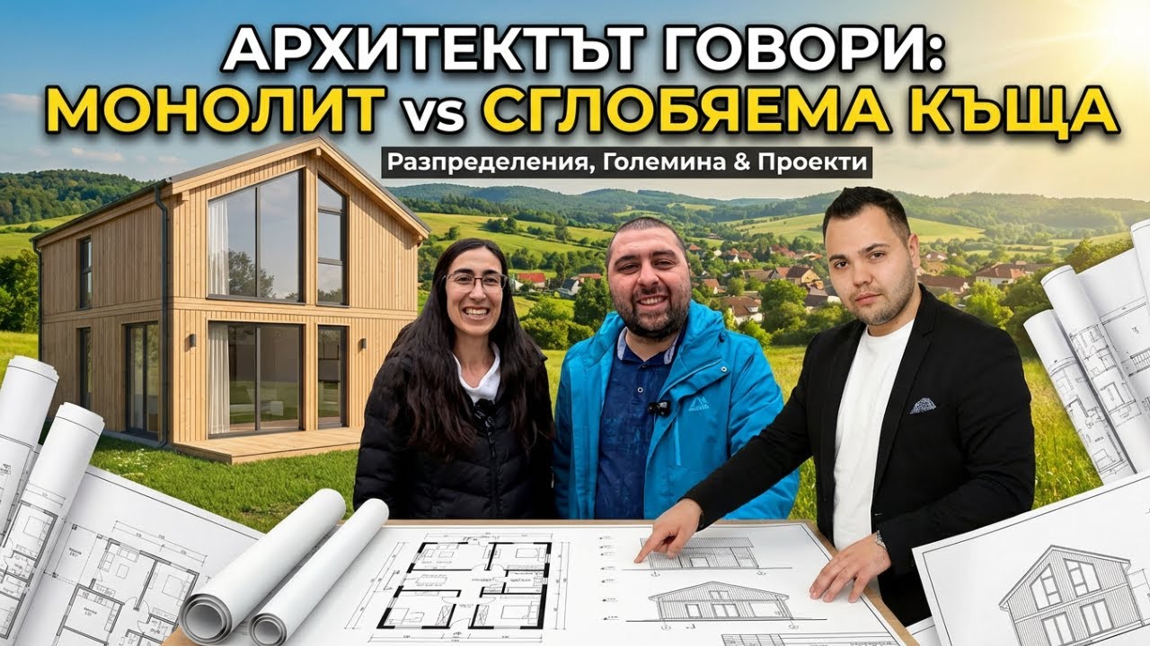 Монолитна или Сглобяема къща? Архитектът казва истината