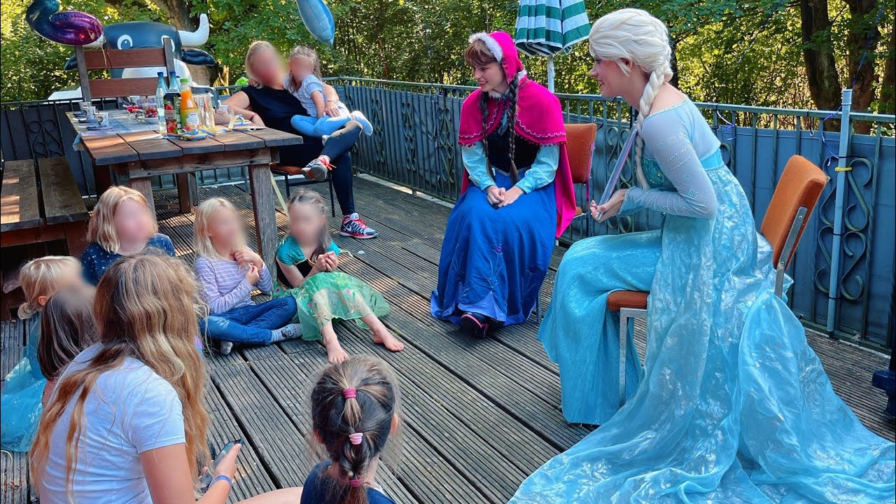 Kindergeburtstag mit Elsa und Anna bei Pinkteddy Prinzessin