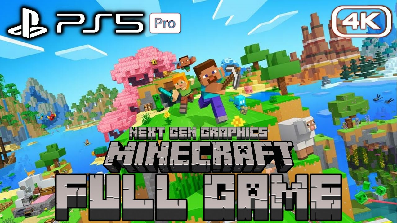 Minecraft: PS5 Edition - FULL GAME Walkthrough (4K60FPS) [PS5 Pro]