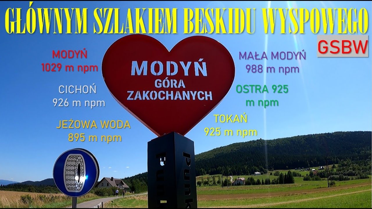 Głównym Szlakiem Beskidu Wyspowego: Modyń - Góra Zakochanych. #hikking #beskidy #gsb