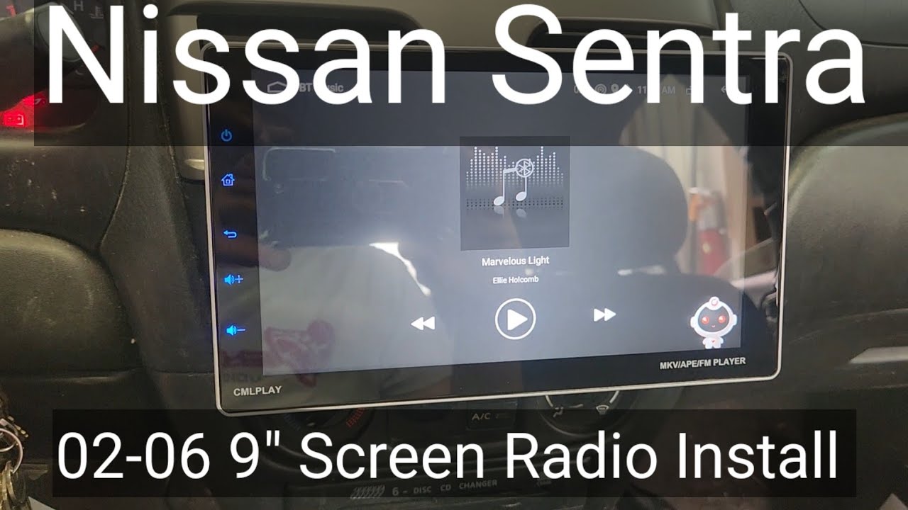2002-2006 Nissan Sentra install 9 inches wireless apple car play radio screen