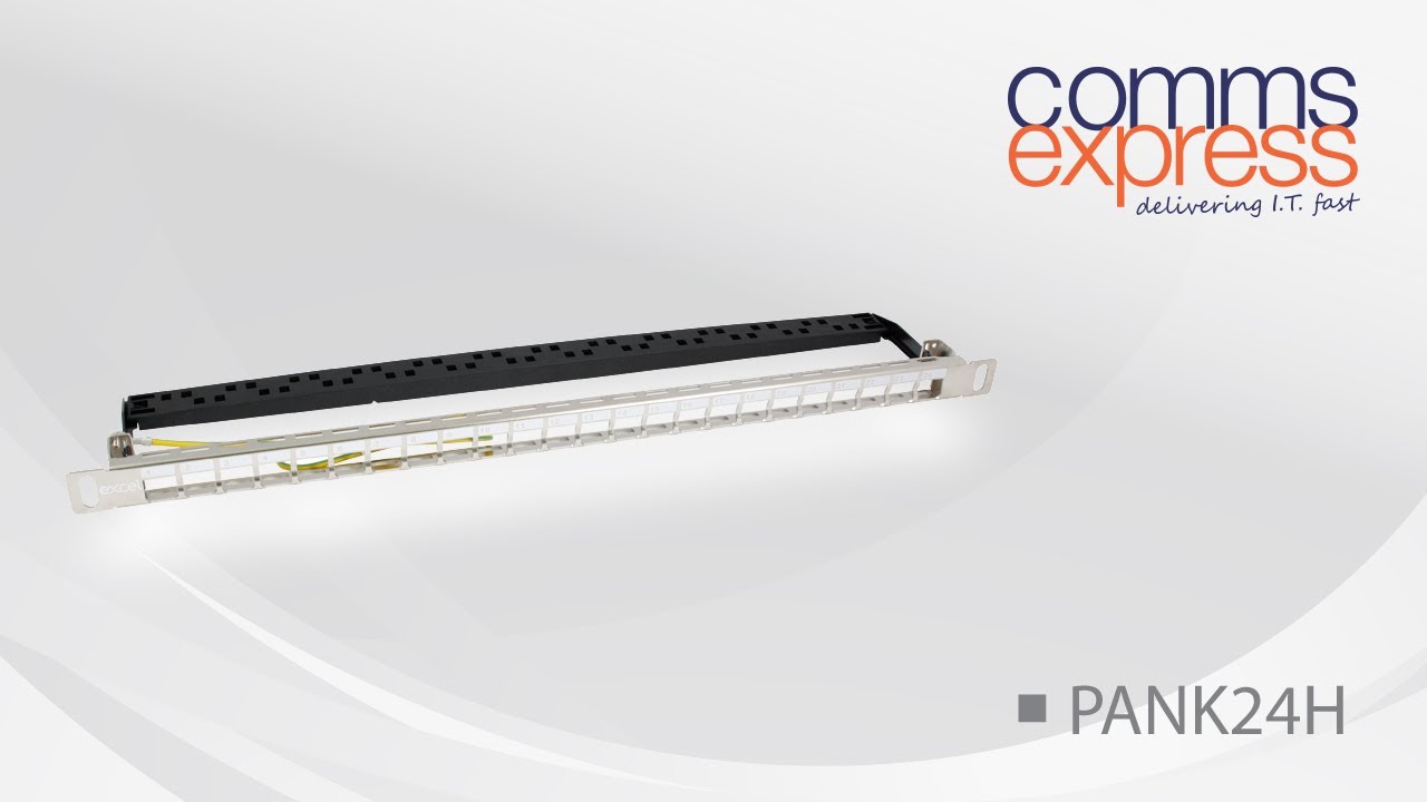 Excel Low Profile 24-port Keystone Patch Panel Frame
