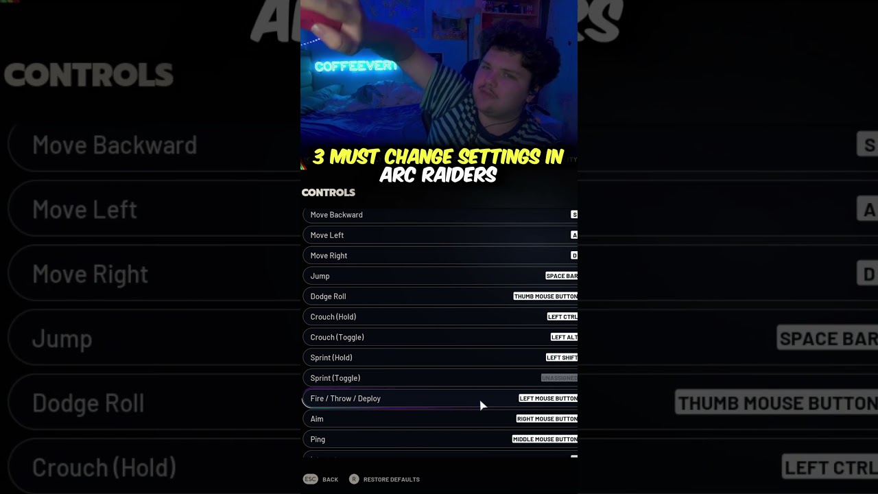 3 Important Settings in Arc Raiders #arcraiders #arcraidersgameplay