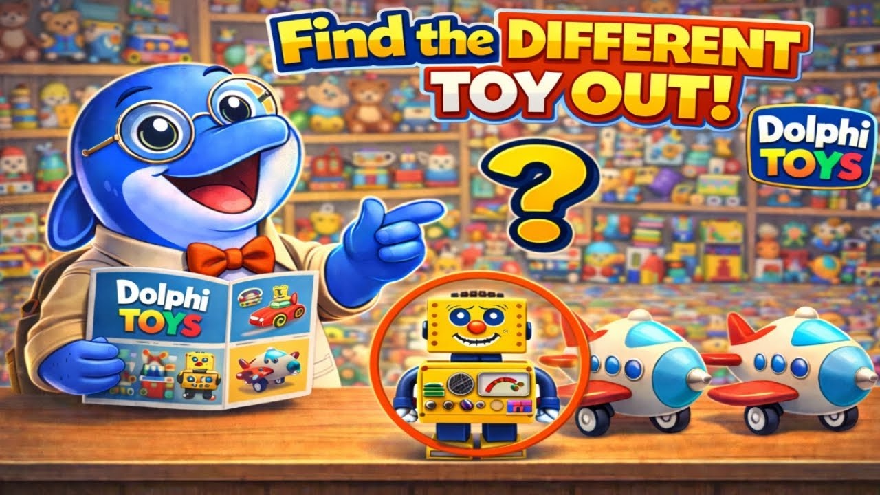  Find the Different Toy 🧸 | Dolphi Toys Challenge!