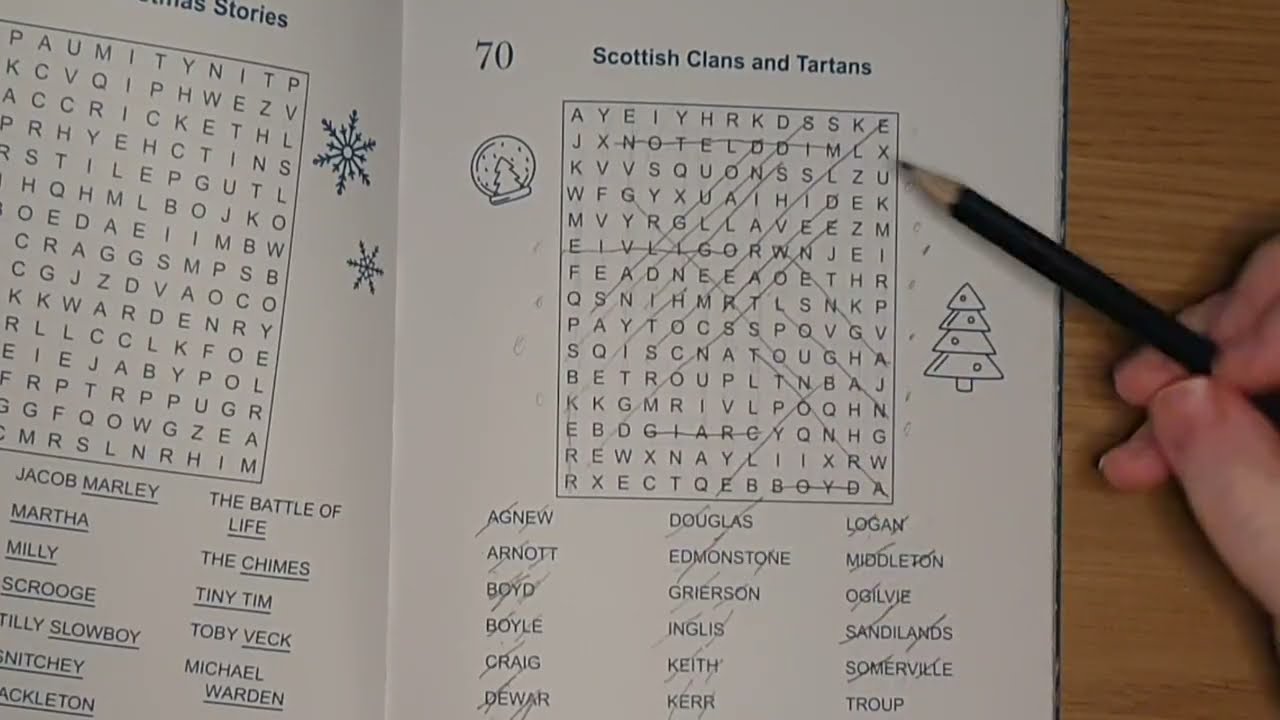 ASMR Lo-fi Solving A Wordsearch (Mouth Sounds, Clicky Words & Pencil on Paper Sounds)