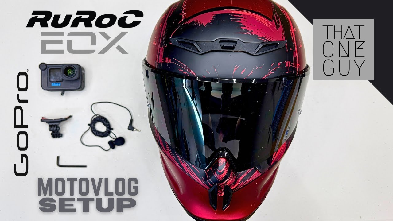 My motovlogging setup for my new Ruroc EOX helmet