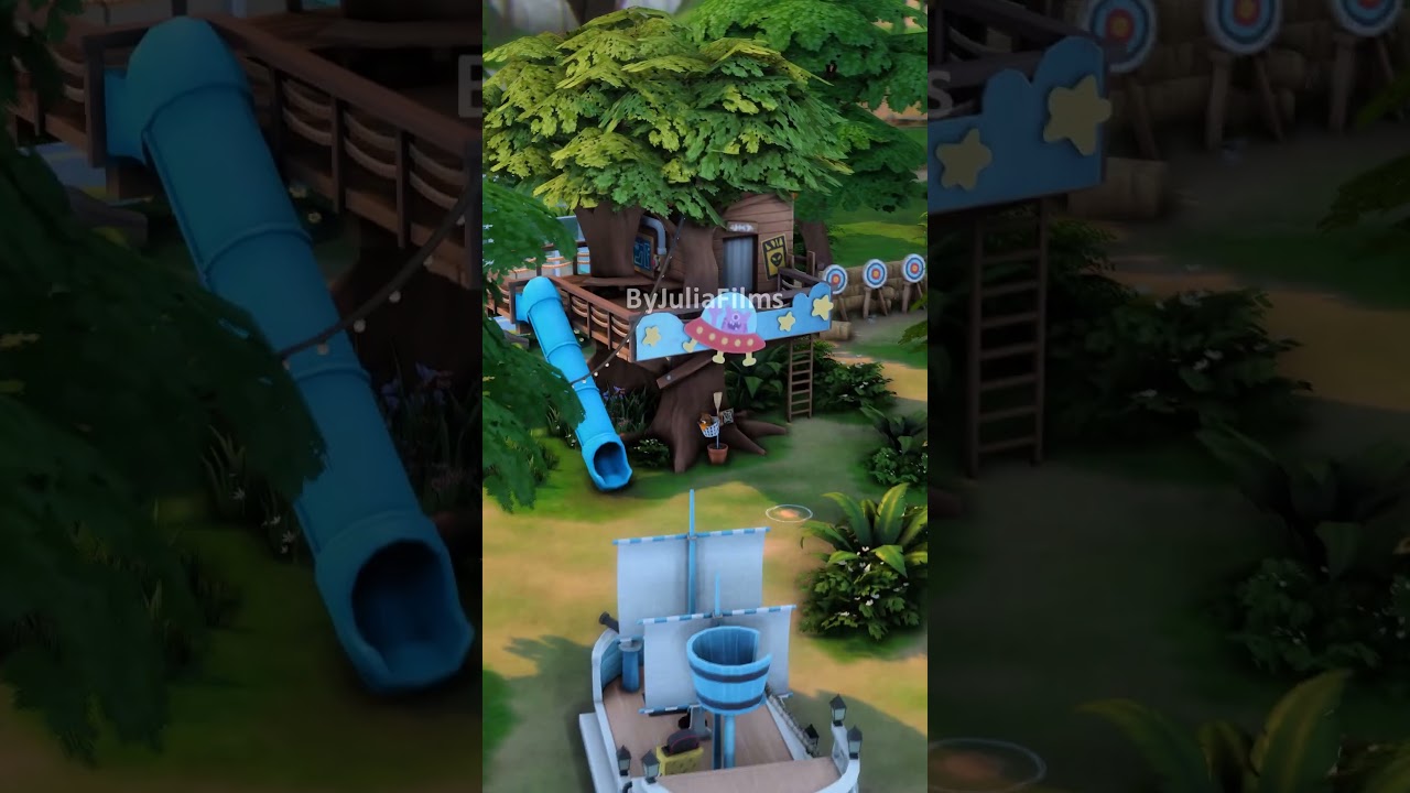 Я ПОЛНОСТЬЮ перестроила Виллоу Крик в Симс 4 #shorts #sims4 #sims #byjuliafilms