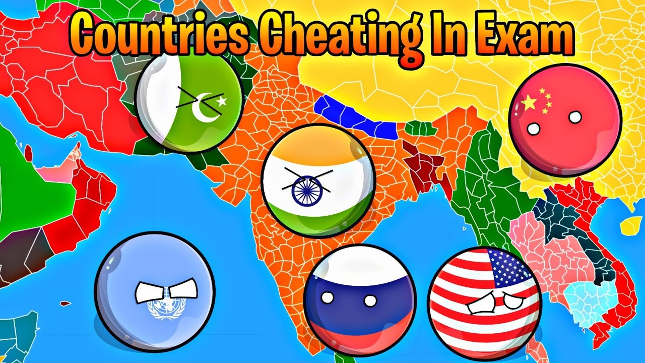 Countries Cheating In Exam🤣🎒 [Funny And Exam]👩&zwj;🏫🏫[Full Series] #countryballs #worldprovinces