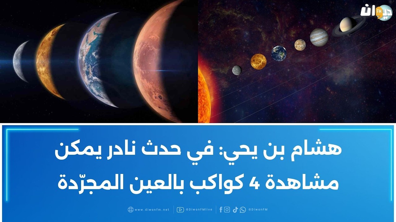 موكب كوكبي: اصطفاف 6 كواكب من المجموعة الشمسية دفعة واحدة في هذا التاريخ
