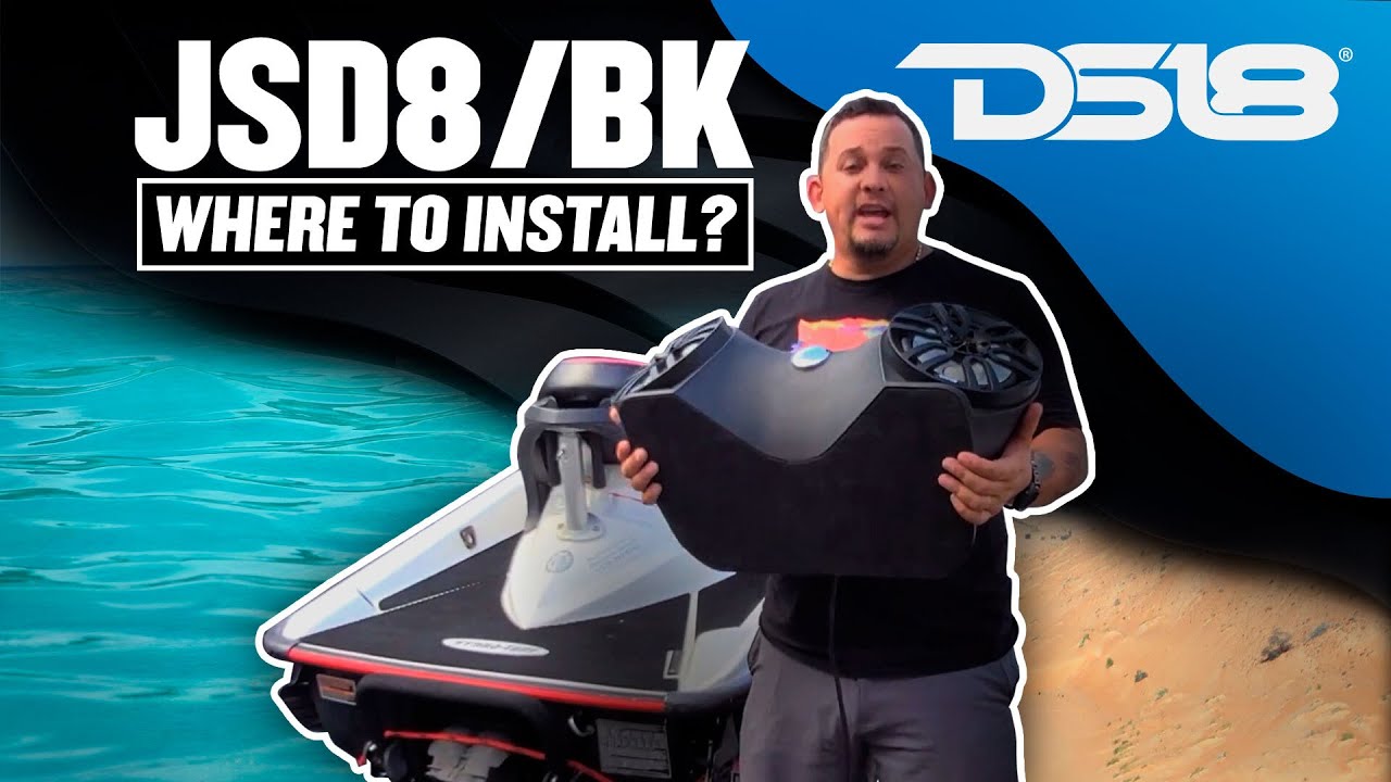 Акустическая система DS18 HYDRO JSD8/BK Marine Waterproof для гидроцикла с задней панелью