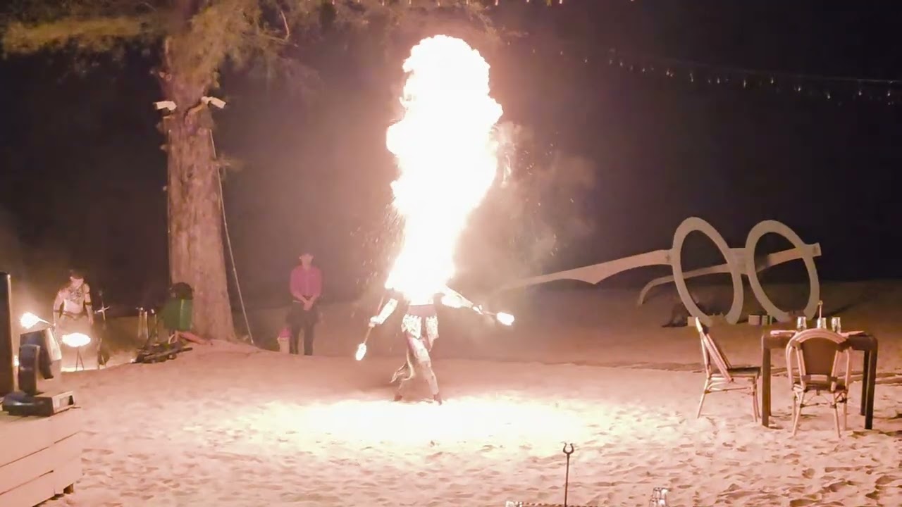 Dinner on the Beach, Live Music and Fire Dance at VinPearl Resort and Spa - Phu Quoc, Vietnam