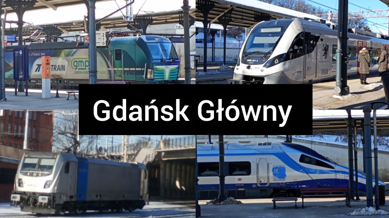 Kilka pociągów w Gdańsku głównym 