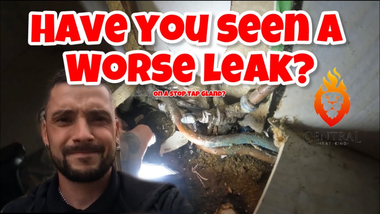 One of the worst leaks on a stop tap I’ve seen #plumber
