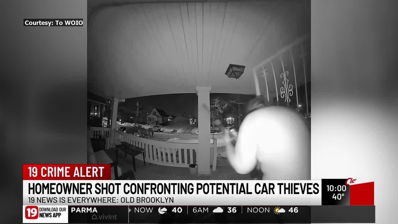 Cleveland homeowner shot trying to scare away armed car thieves