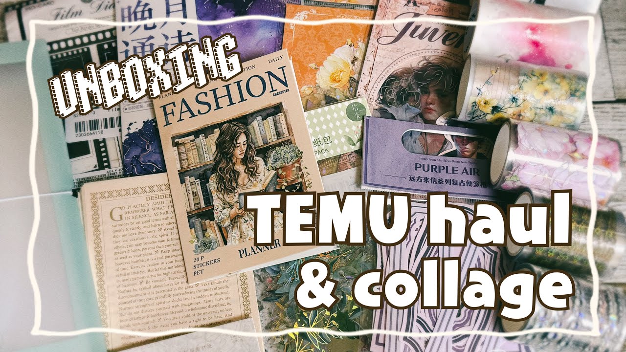 【haul】TEMU購入品紹介＆コラージュ