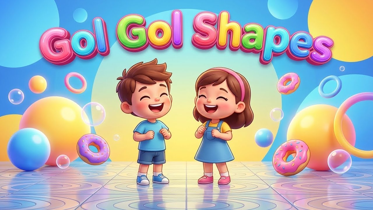 Gol Gol - Fun with Round Shapes | Learning Rhymes | Learning Kids With Fun | Shapes And Colors |