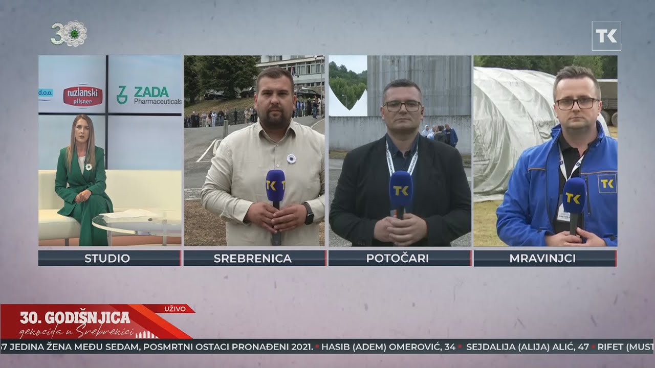 Reporterske ekipe RTVTK u Srebrenici, Potočarima i Mravinjcima