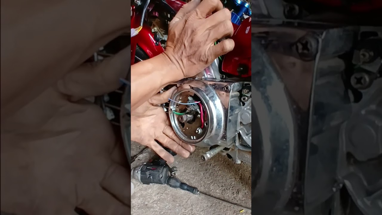 pemasangan spul c70 12v cdi supra