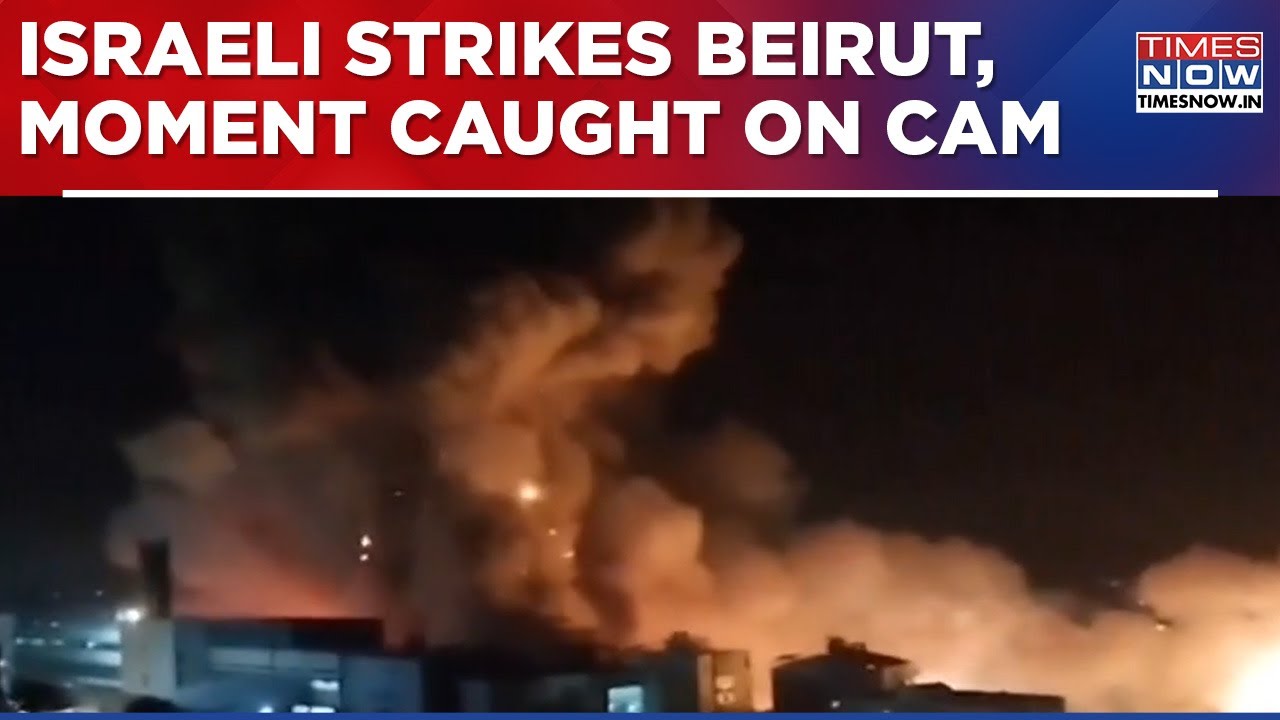 Israel Strikes Hezbollah Headquarters In Beirut, Moment Of Offensive Caught On Cam | World News