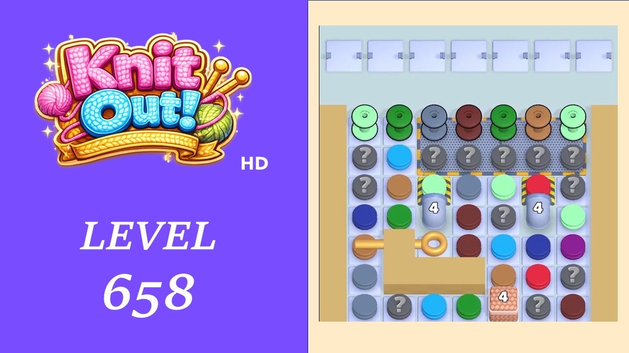 Knit Out - Level 658 Solution Walkthrough | No Boosters used