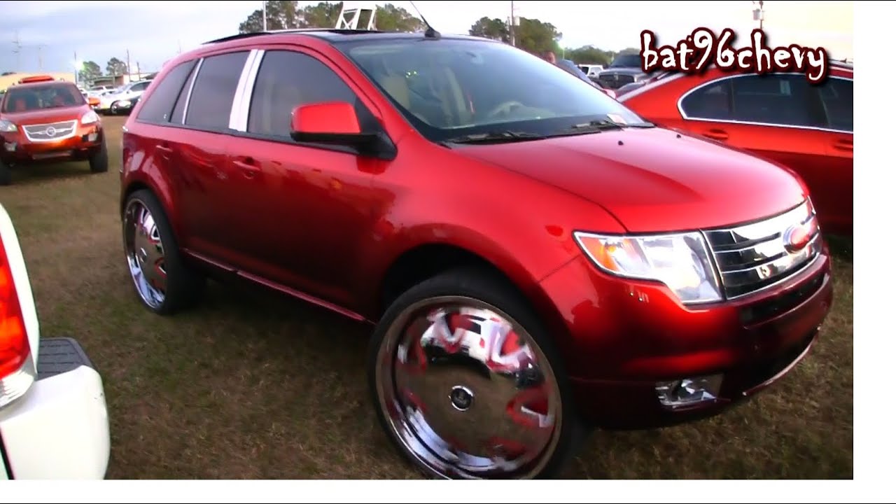 Candy Red Ford Edge on 28