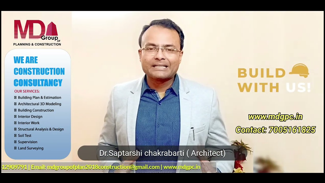 Our Architect Dr. Saptarshi Chakraborti talking about design #construction #builder  #architecture