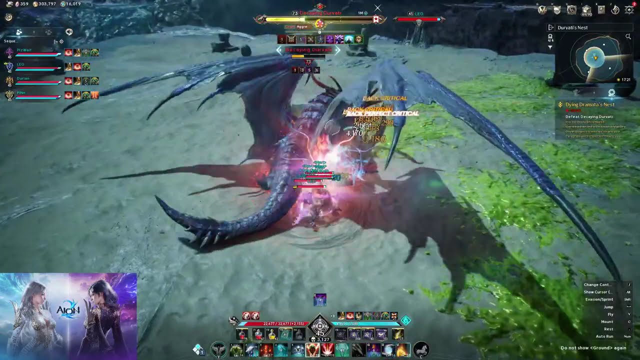 [AION2] Dying Dramata's Nest - Elementalist [Boss Run]