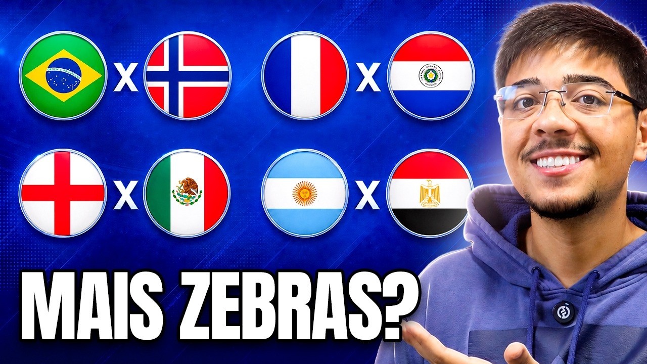 OS MEUS PALPITES DAS OITAVAS DE FINAL DA COPA DO MUNDO!