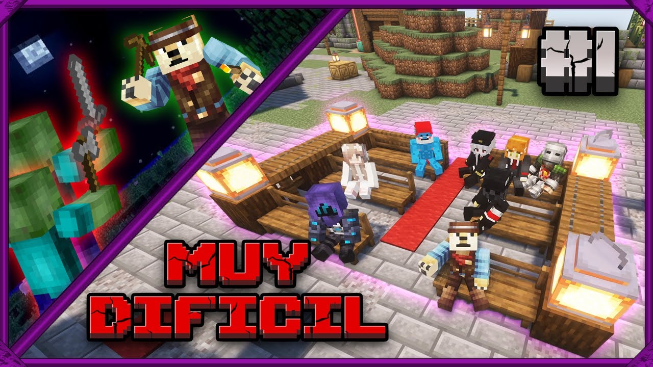 Minecraft +100 MODS HARDCORE 😱 - GUERRA ENTRE BLOQUES - Ep1 | Gameplay Español
