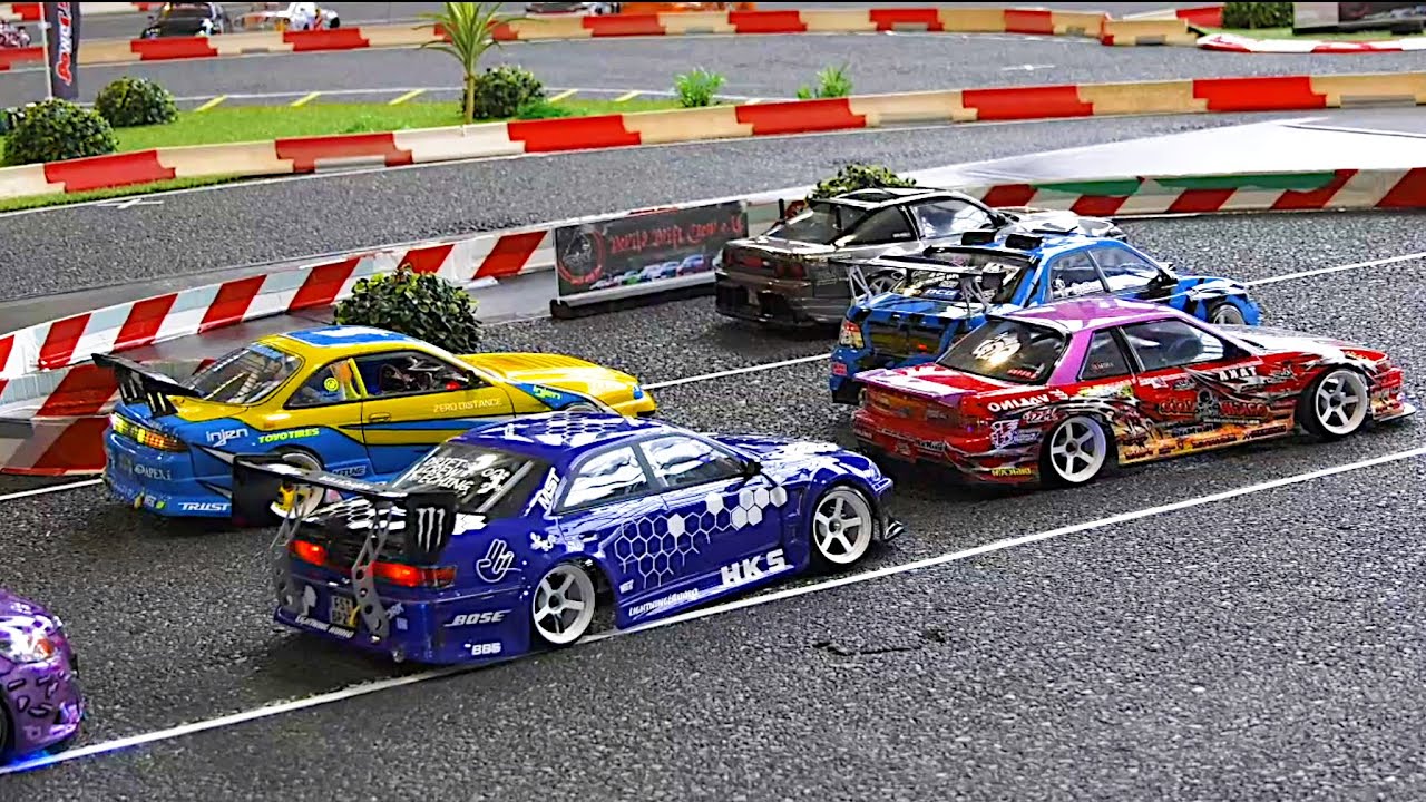 RC Drift Cars in Action DDC Devils Drift Crew Faszination Modellbau Friedrichshafen