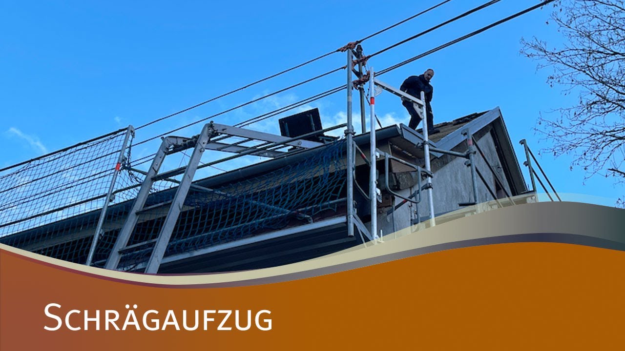 Wir bauen einen Schrägaufzug auf # 36 damit wir endlich das Dach decken können.
