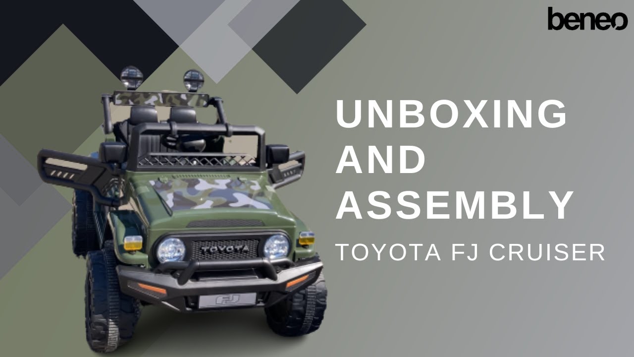 Toyota Fj Cruiser Electric kids car unboxing and assembly