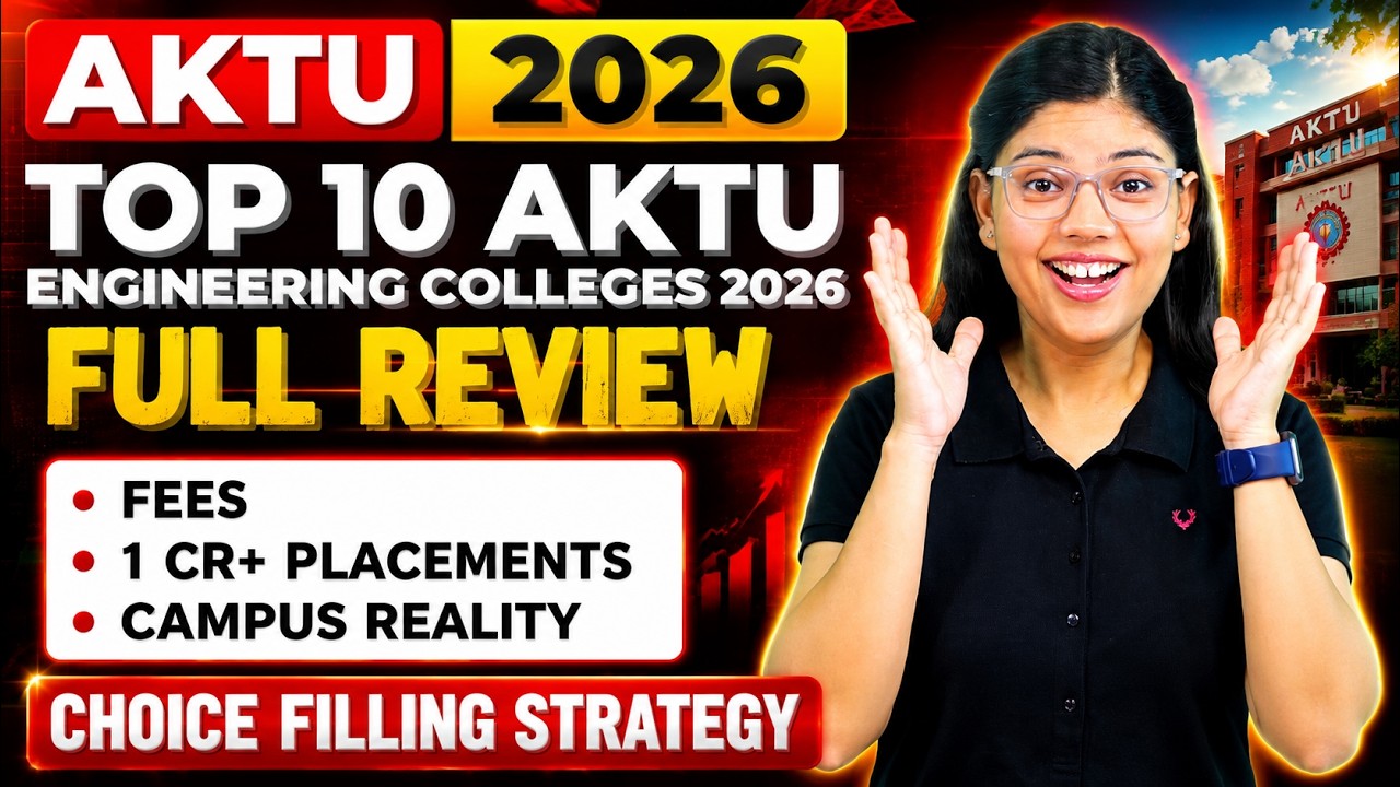 Top 10 AKTU Engineering Colleges 2026 | Fees, Placements & Campus Reality | Choice Filling Strategy