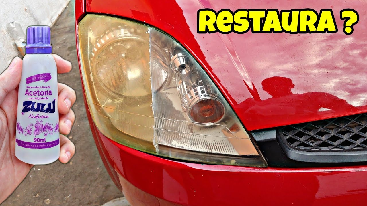 Acetona Restaura Farol Amarelado ?
