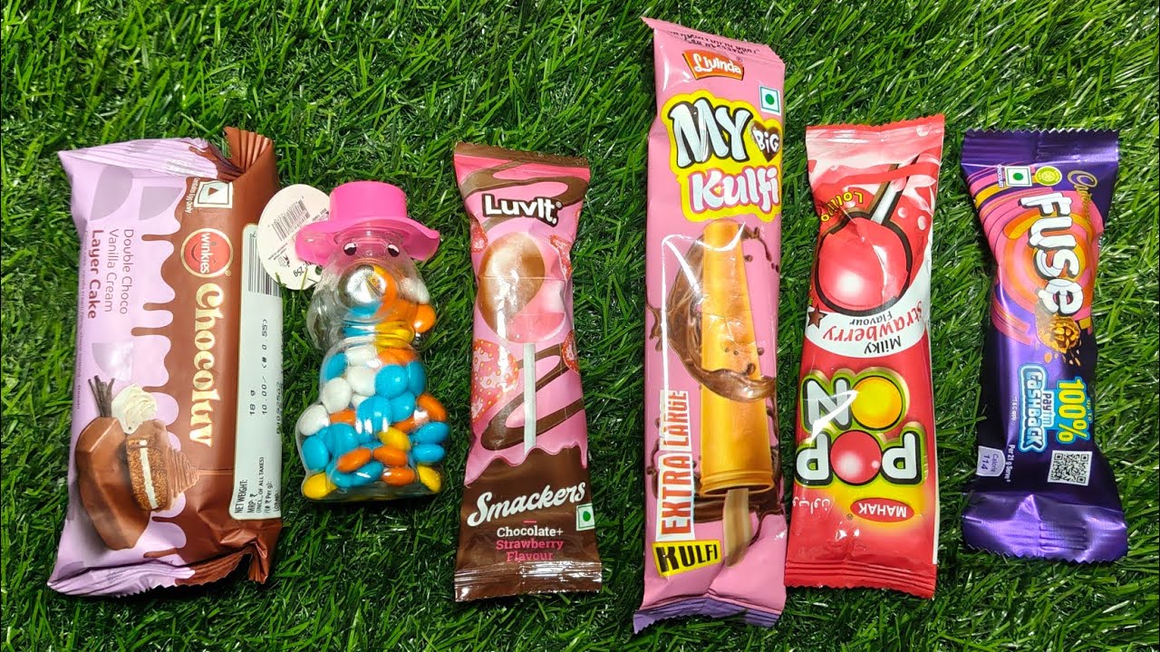 Sweets Candy ASMR Satisfying video ASMR Lollipops candy and chocolate Gummy candy Cutting video 