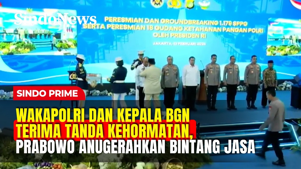 Wakapolri & Kepala BGN Terima Tanda Kehormatan, Presiden Anugerahkan Bintang Jasa | Sindo Prime