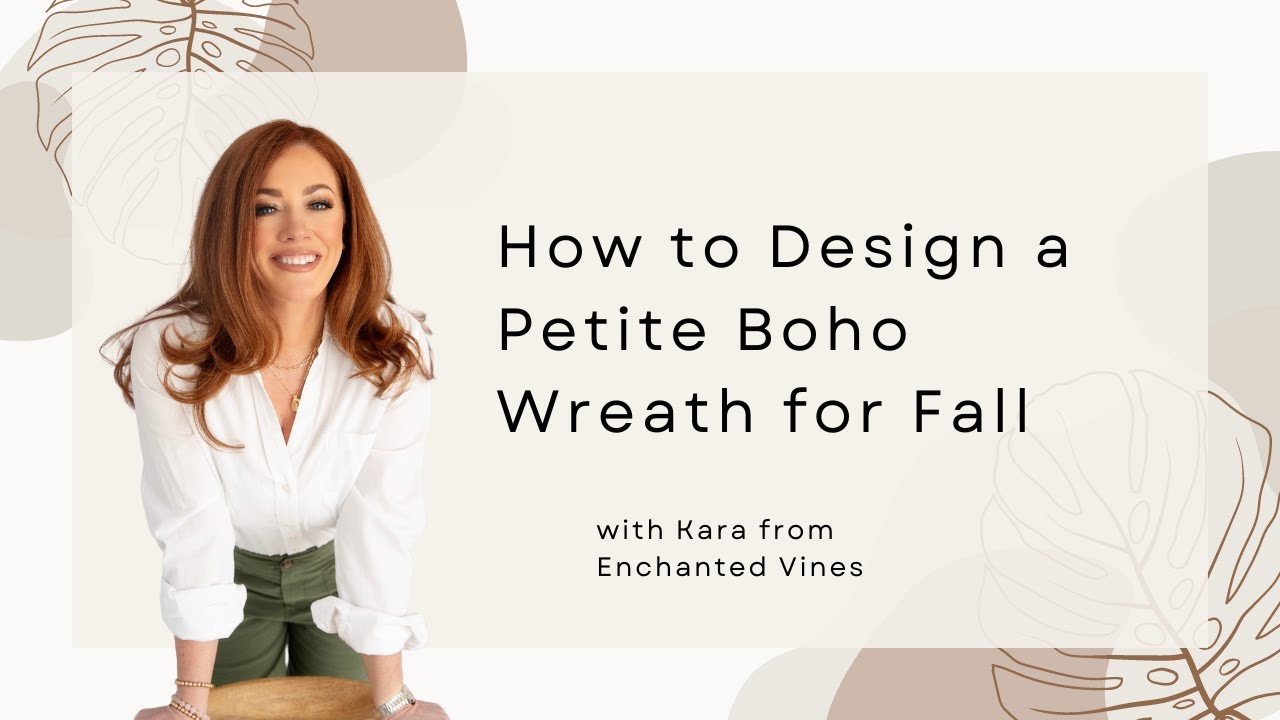 Let’s design a small boho wreath for fall #fallwreath #bohodecor #bohowreath