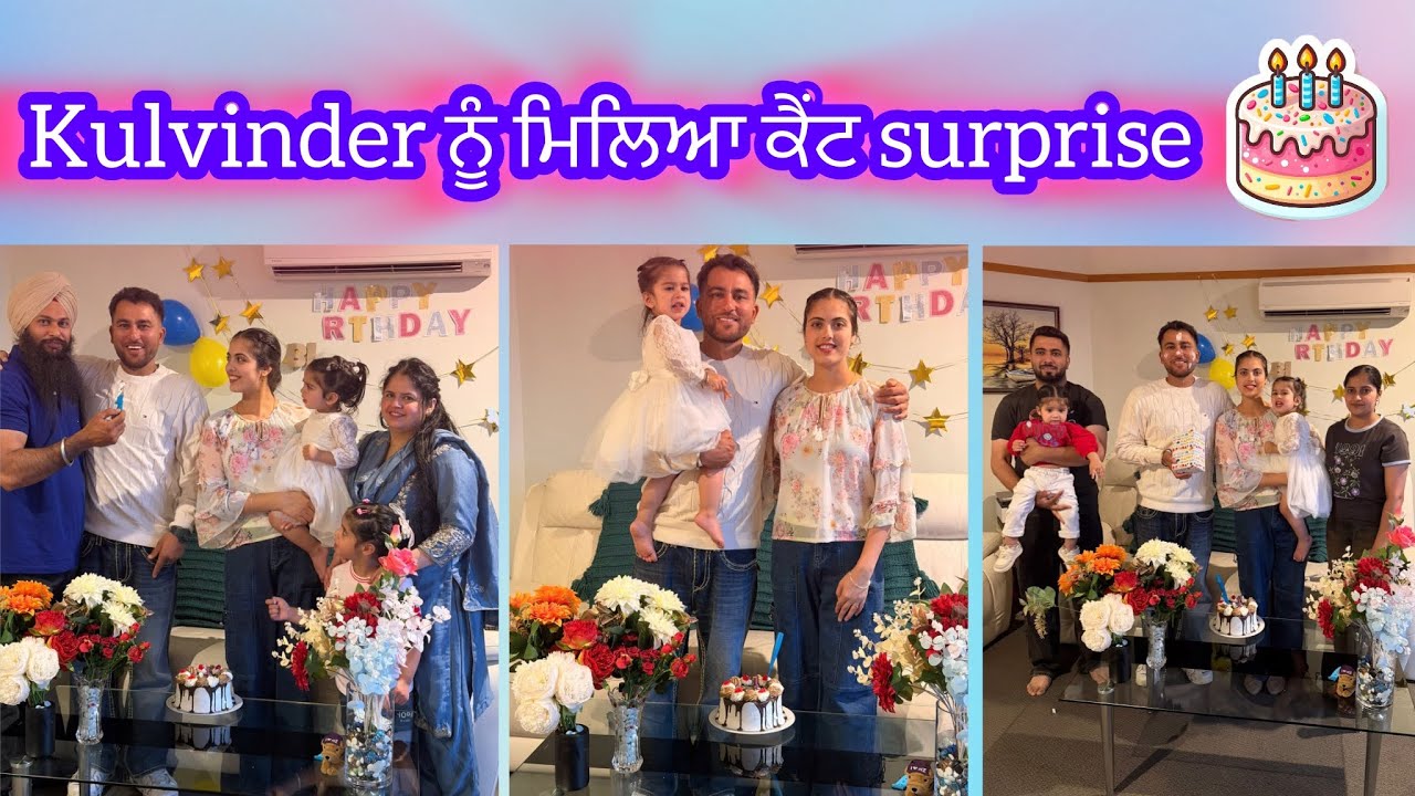 Unexpected surprise🎉- Enjoy Birthday Cake🎂- Kulvinder Birthday vlog- Homemade dishes-panner tikka-nz