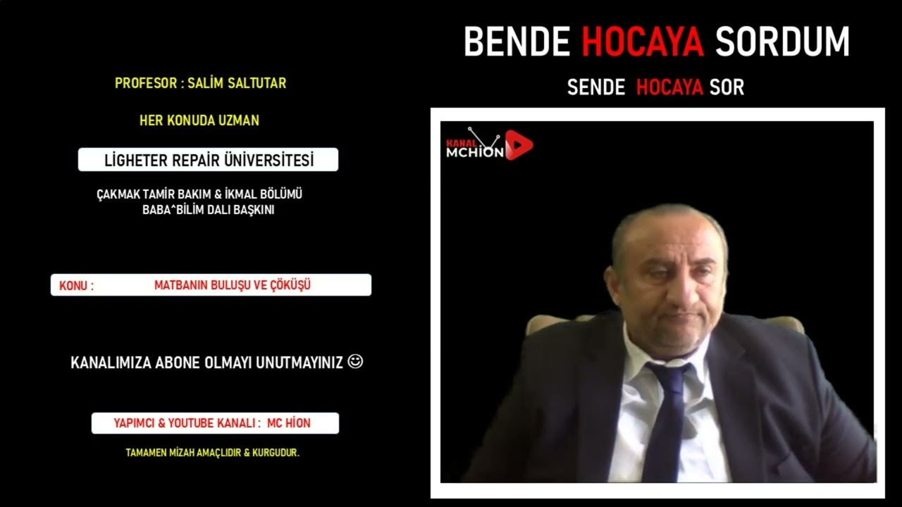 BENDE HOCAYA SORDUM SENDE HOCAYA SOR  MATBAA