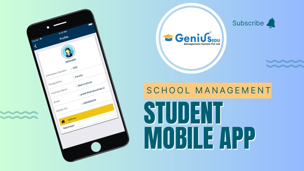 STUDENT MOBILE APP- Genius Education Management System