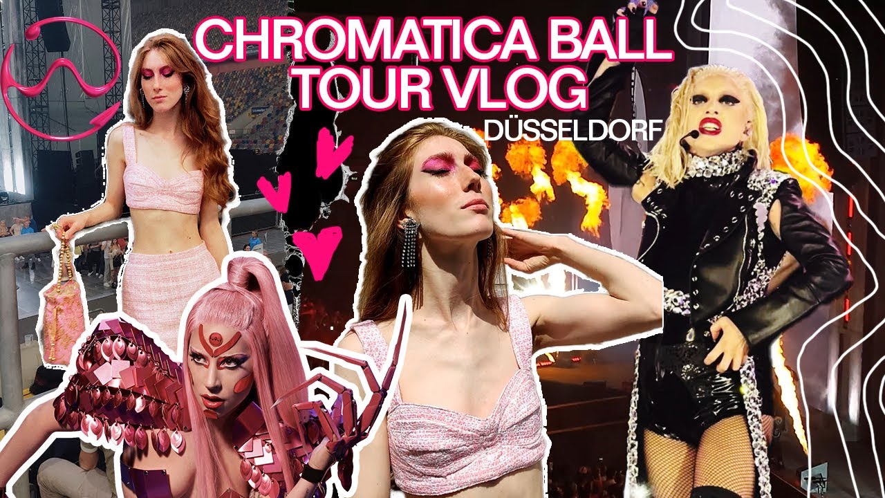 Chromatica Ball Tour VLOG 💗⚔️ makeup, self-designed outfit, my concert highlights...