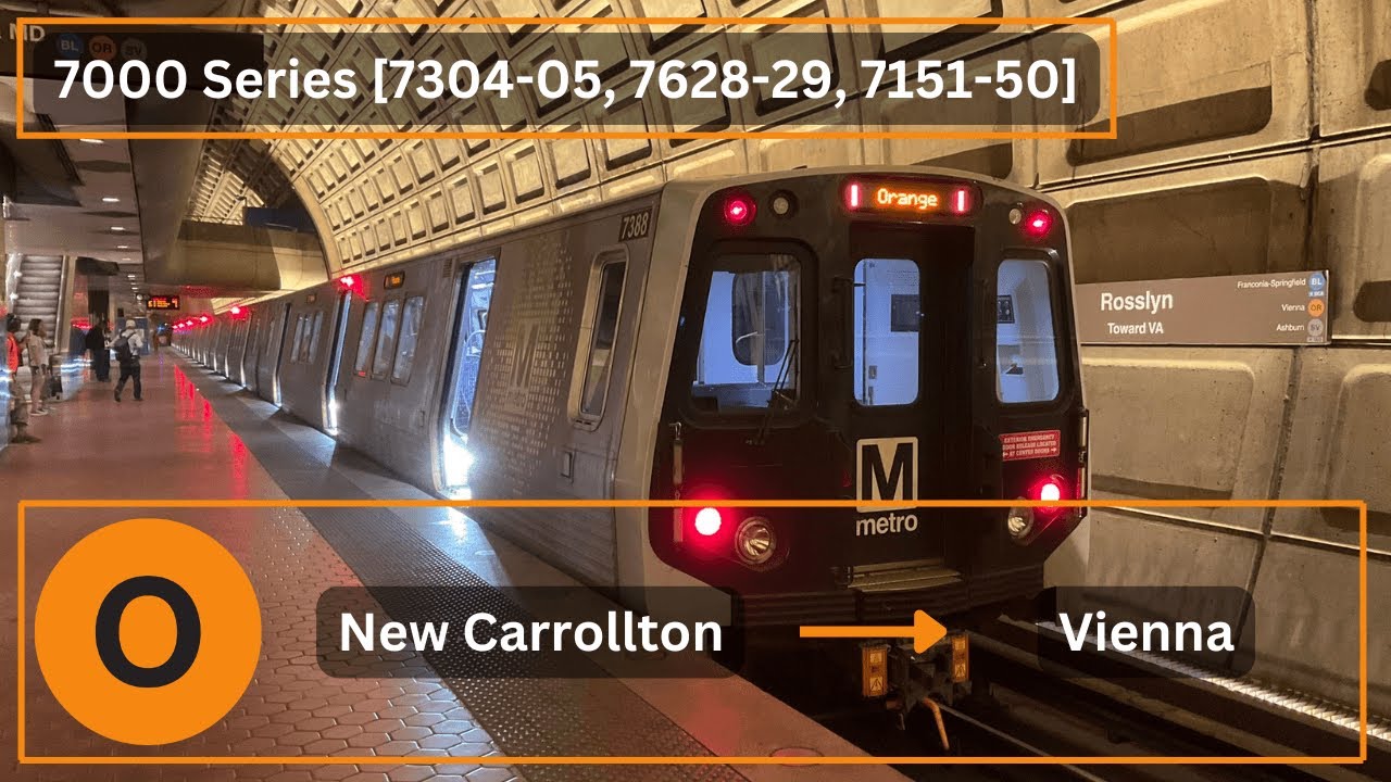 [Washington DC Metro] Full Journey on Orange Line: New Carrollton → Vienna
